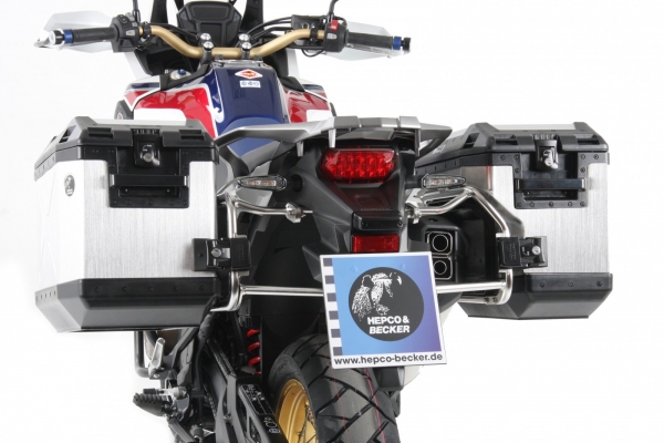 H&B Xplorer CutOut Alu-Koffer-Träger-Sets - Honda CRF1000L AFRICA TWIN 2016-2017